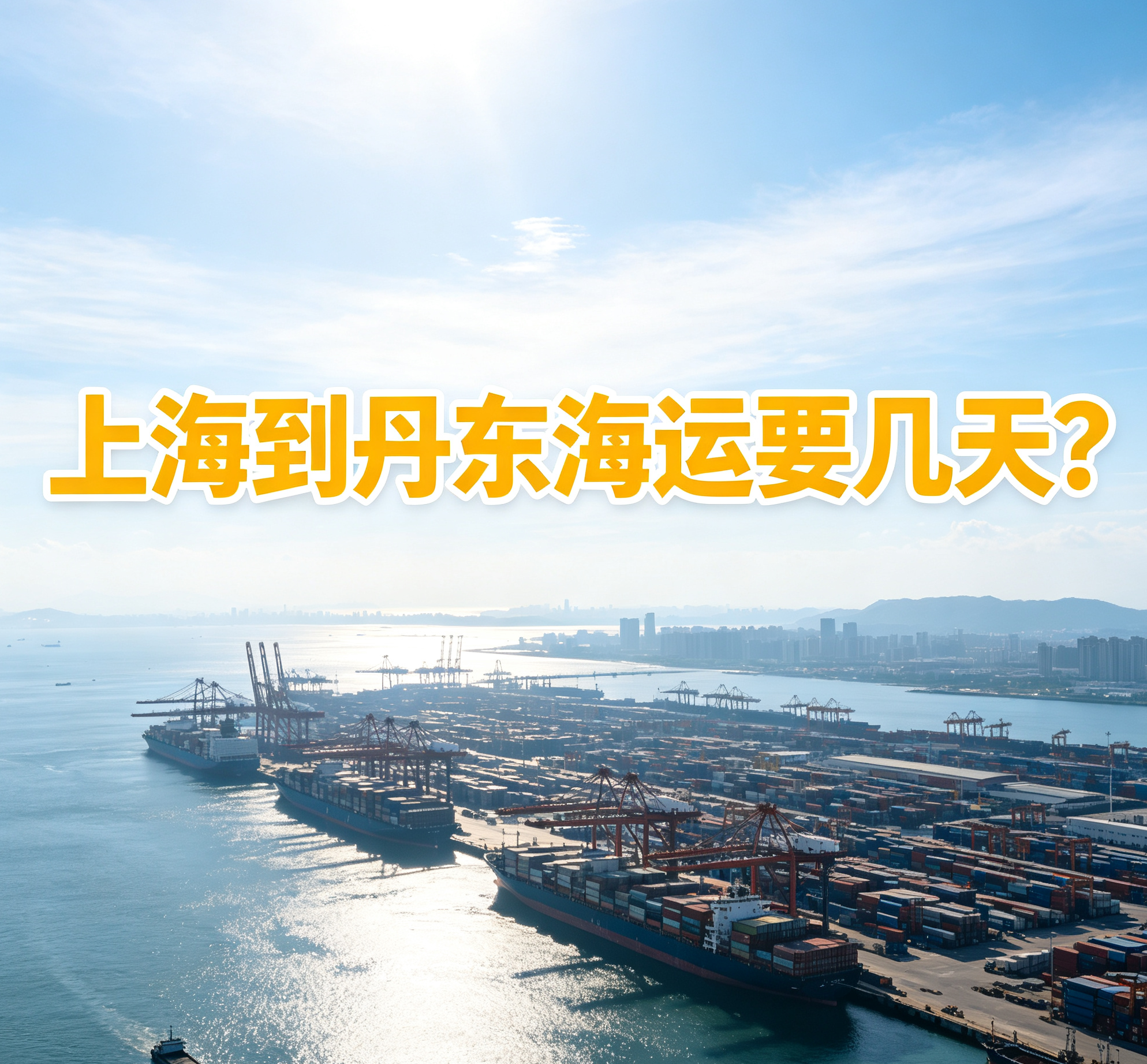 上海到丹东海运要几天
?